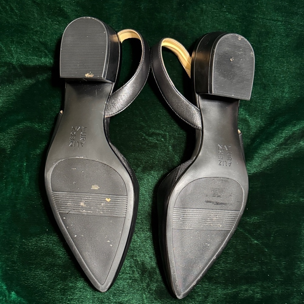 Naturalizer Elegant Black Slingback Women's Shoes 9M - Picture 2 of 6